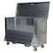 Vestil Portable Tool Box, Aluminum, 61" W x 26" D x 45" H, Added Fork Pockets, Fold Down Front & Casters APTS-3660-CF-FD - alternate 4